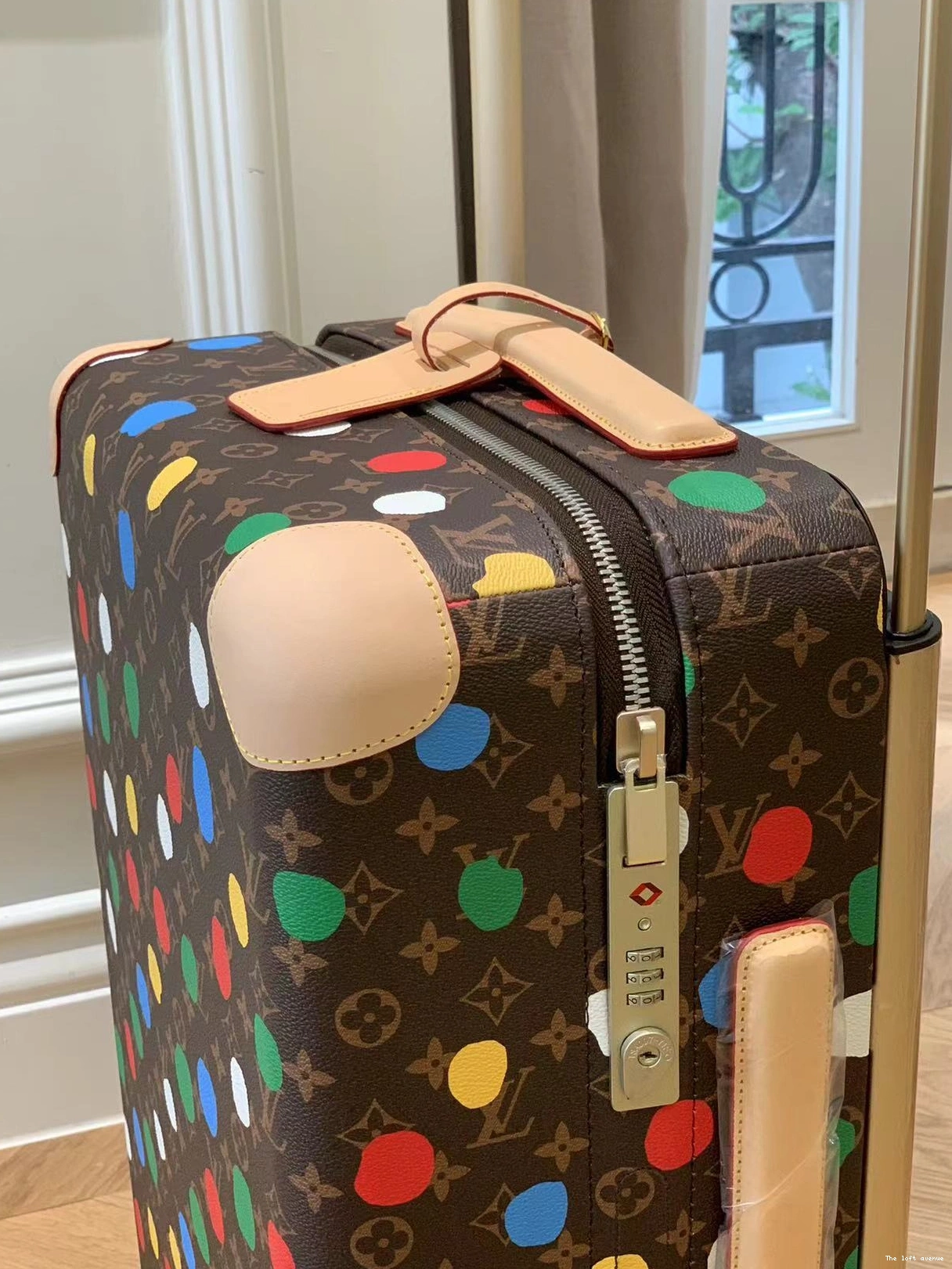 YAYOI CABIN 55 HORIZON 37L POLKADOT SUITCASE CUSTOM 0819